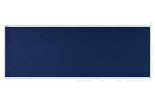 Stolový paraván EKONOMIK ekoTAB, oblý roh, 180x65 cm, námornícky modrý