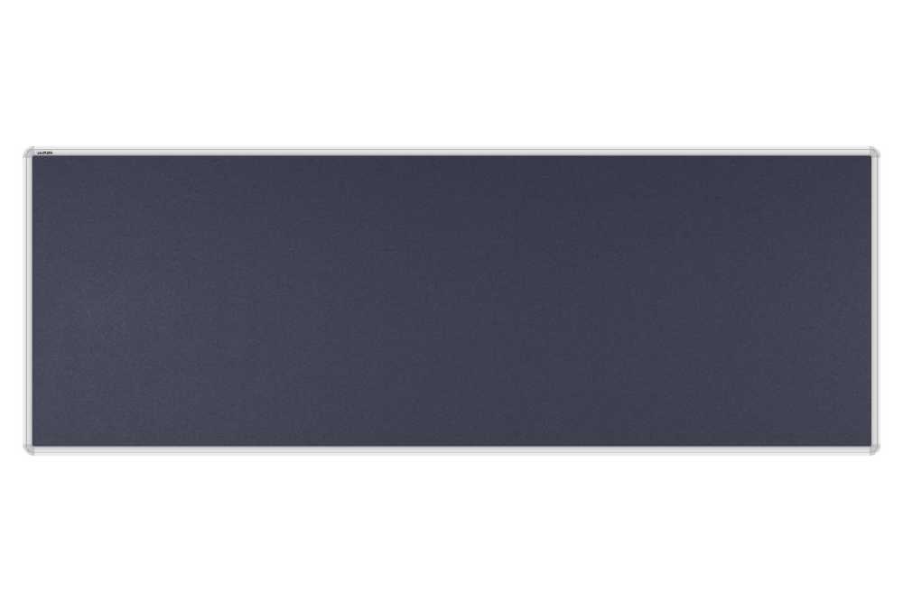 Stolový paraván EKONOMIK ekoTAB, oblý roh, 180x65 cm, čierny