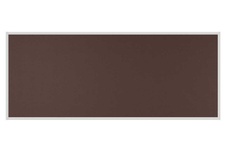 Stolový paraván EKONOMIK ekoTAB, ostrý roh, 160x65 cm, tmavo hnedá