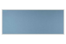 Stolový paraván EKONOMIK ekoTAB, ostrý roh, 160x65 cm, svetlo modrý