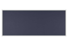 Stolový paraván EKONOMIK ekoTAB, ostrý roh, 160x65 cm, čierny