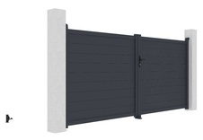Brána dvojkrídla G21 Orlando 350x158 cm, antracit - 3