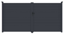 Brána dvojkrídla G21 Orlando 350x173 cm, antracit