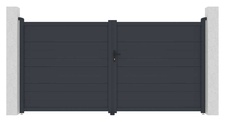 Brána dvojkrídla G21 Orlando 350x173 cm, antracit - 2