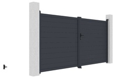 Brána dvojkrídla G21 Orlando 350x173 cm, antracit - 3