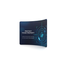 Reklamná zaoblená stena Zipper-Wall Curved Basic 300x230 cm, obojstranná tlač - 1