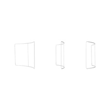 Reklamná zaoblená stena Zipper-Wall Curved Basic 300x230 cm, obojstranná tlač - 7