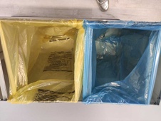 Zostava košov na triedený odpad Eko Station 3x60l, šedá - 11
