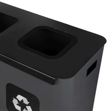 Zostava košov na triedený odpad Eko Star Station 3x60l, antracit - 9