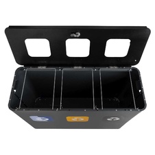 Zostava košov na triedený odpad Eko Star Station 3x60l, antracit - 10