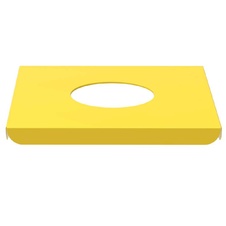 Odpadkový kôš na triedený odpad Eko Square 60l, žlté veko - 5