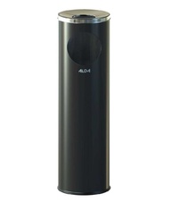 Odpadkový kôš s popolníkom Cigarette Pillar 15l, čierna