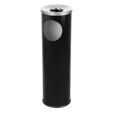 Odpadkový kôš s popolníkom Cigarette Pillar 15l, čierna - 2