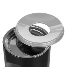 Odpadkový kôš s popolníkom Cigarette Pillar 15l, čierna - 5
