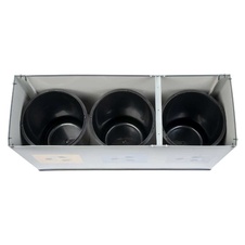 Zostava košov na triedený odpad Eko Station Mini 3x12l, šedá - 6
