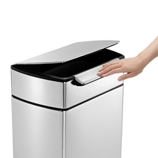 Dotykový hranatý odpadkový kôš Simplehuman 40l, matný nerez - 3