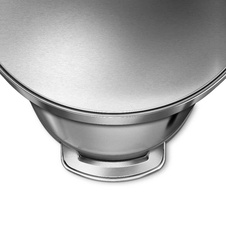 Pedálový polguľatý odpadkový kôš Simplehuman 60l, matný nerez - 2