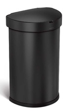 Bezdotykový polguľatý odpadkový kôš Simplehuman 45l, čierna