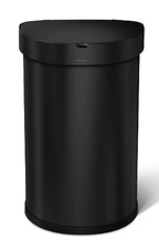 Bezdotykový polguľatý odpadkový kôš Simplehuman 45l, čierna - 1