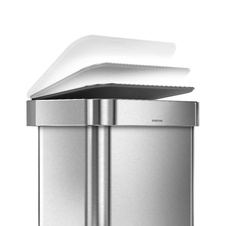 Pedálový odpadkový kôš Simplehuman 45l, matný nerez - 3
