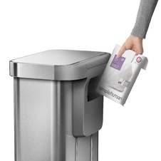 Pedálový odpadkový kôš Simplehuman 45l, matný nerez - 8