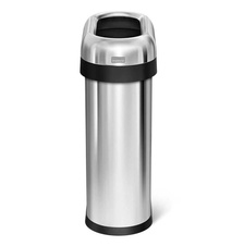 Odpadkový slim kôš pre obchodné priestory Simplehuman 50l, lesklá nerez - 1