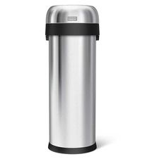 Odpadkový slim kôš pre obchodné priestory Simplehuman 50l, lesklá nerez - 3