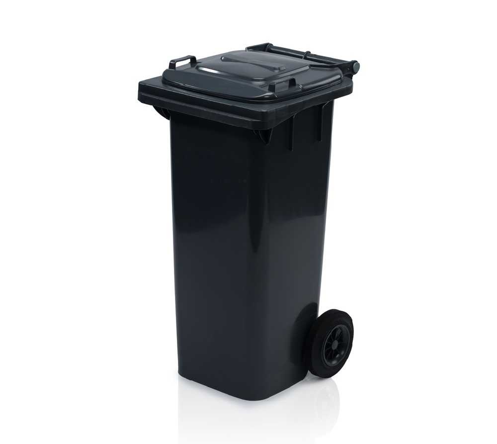 Plastová popolnica 80l, čierna