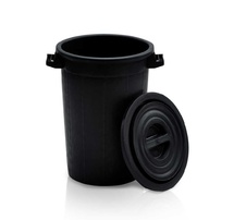 Sud 75l na dažďovú vodu vrátane veka, recyklovaný plast, čierna - 1
