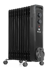 Olejový radiátor G21 Merapi čierna, 11 rebier, 2500 W - 3