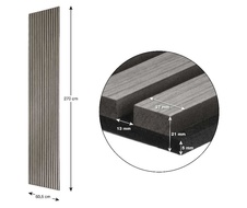 Akustický panel G21, 270x60, 5x2,1 cm, šedý dub - 8