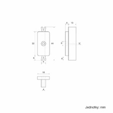 Príchytka terasovej dosky G21 k nosníku WPC dosiek s oceľovou skrutkou - 2
