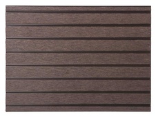 Terasová doska G21, 2,5x14,8x400 cm, Dark Wood WPC s okrúhlymi výrezmi - 4