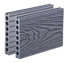 Terasová doska G21, 2,5x14,8x400 cm, Silver Wood WPC s okrúhlymi výrezmi - 2