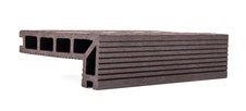 Terasová doska zakončovacia G21, 2,5x14x400 cm, Dark Wood WPC - 3
