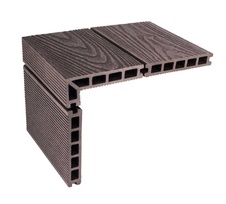 Terasová doska zakončovacia G21, 2,5x14x400 cm, Dark Wood WPC - 6