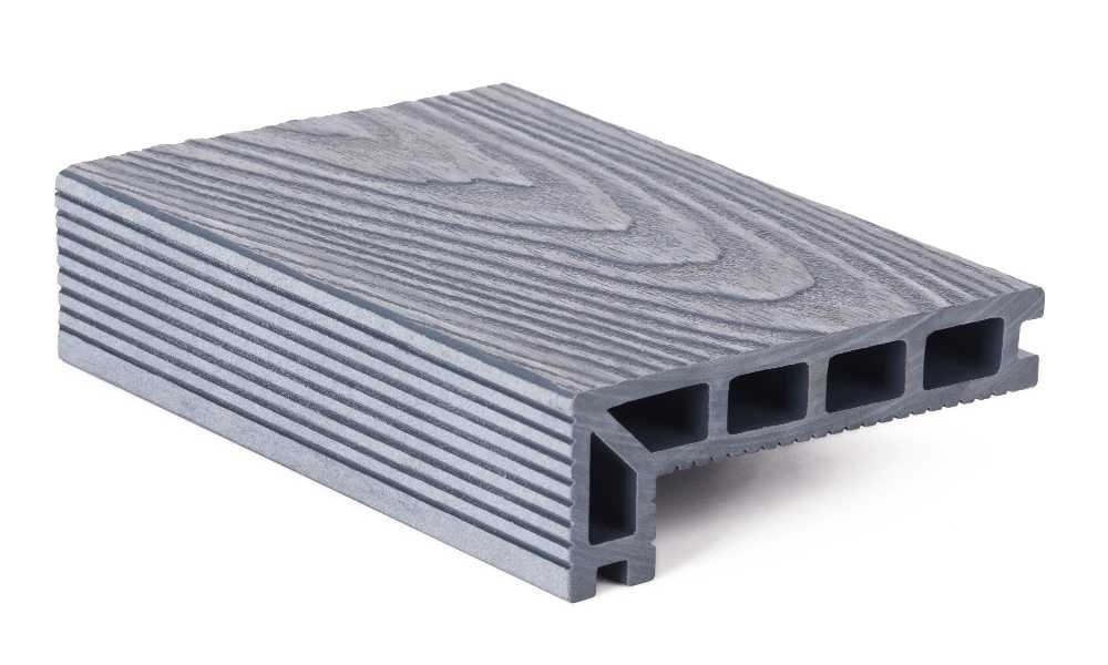 Terasová doska zakončovacia G21, 2,5x14x400 cm, Silver Wood WPC