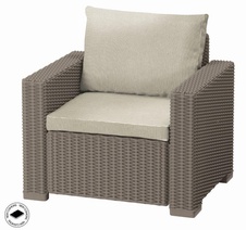 Záhradné kreslo Keter California Cappuccino, 2 ks