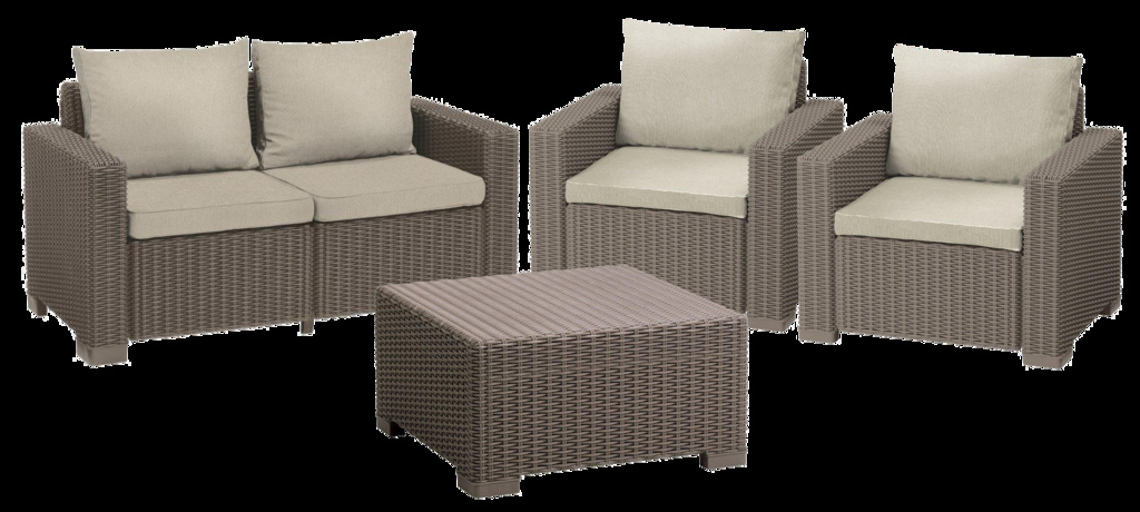 Záhradný set Keter California Cappuccino 2+2+1