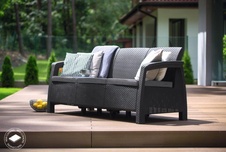 Záhradná 3-miestna pohovka Keter Corfu love seat, grafit - 1