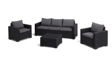 Záhradný set Keter California 3+2+1, grafit