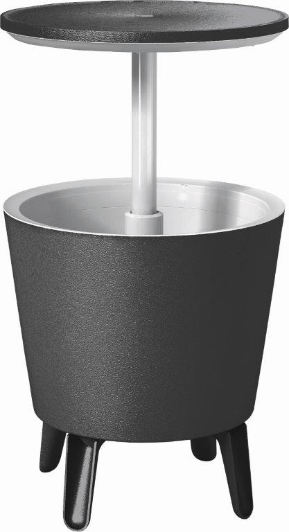 Záhradný stolík Keter Cool Bar, antracit-biela