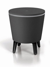 Záhradný stolík Keter Cool Bar, antracit-biela - 1