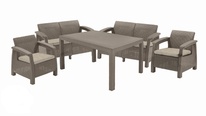 Záhradný set Keter Corfu Fiesta cappuccino 2x2+2+1