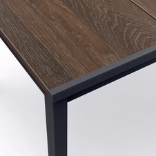 Záhradný stôl Keter Porto 160, Walnut black steel - 1