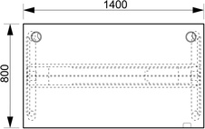 HOBIS výškovo nastaviteľný stôl MOTION RUN MSR 3M 1400, pamäť.ovládanie, agát - 3