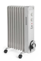 Olejový radiátor G21 Merapi biela, 9 rebier, 2000 W