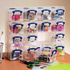 Plastový organizér Really Useful s transparentnými boxmi - 1