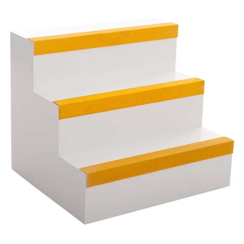 Protišmyková schodová lišta IG Fine, žltá, 7x3x150 cm