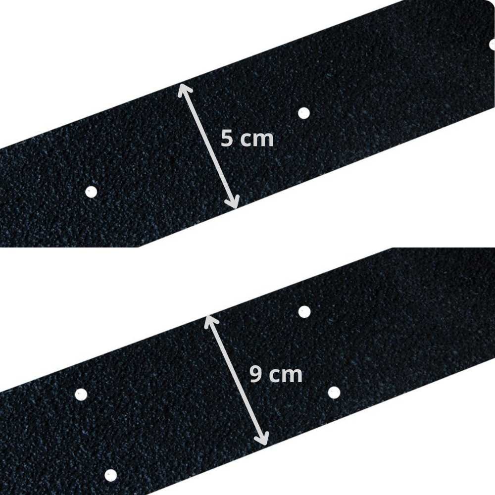 Protišmykový podlahový pás IG Fine, čierna, 9x100 cm